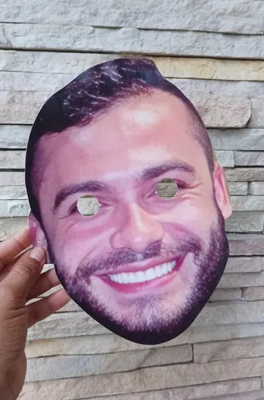 Máscara de Papel Personalizada Formatura/festas/eventos