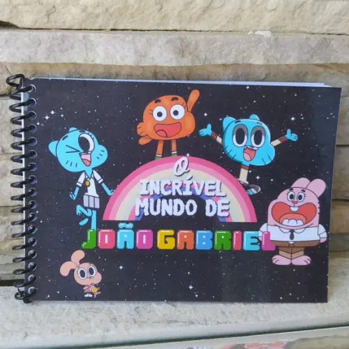 Mini Caderno de Colorir - Gumball