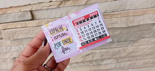 Mini Calendário de Mesa