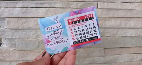 Mini Calendário de Mesa