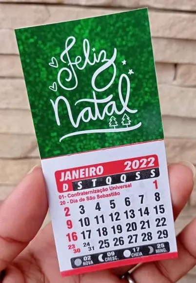 Mini Calendário Personalizado