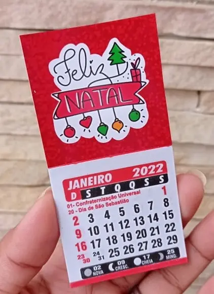 Mini Calendário Personalizado