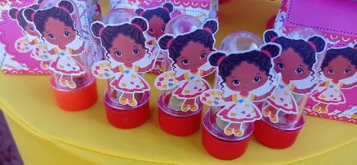 Mini Tubete 3d Pintando o 7 Menina - 10 Unidades