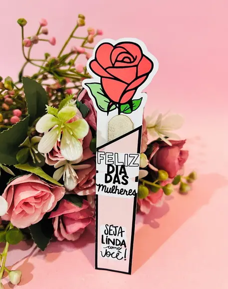 Porta Mini Lixa Dia das Mulheres
