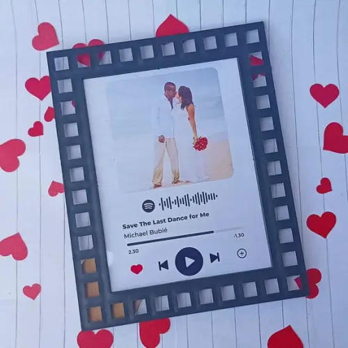 Quadro Spotify Foto Casal