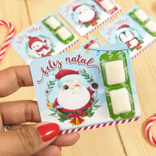 Tag com Chliclete Mimo de Natal - 10 Unidades