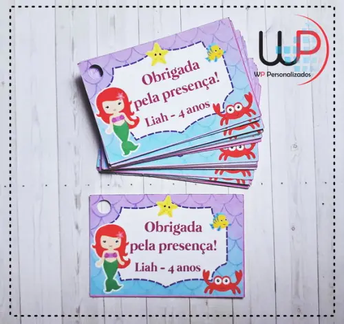 Tag de Agradecimento - 10 Unidades