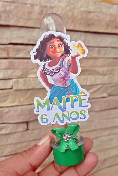 Tubete 3d Encanto - 10 Unidades