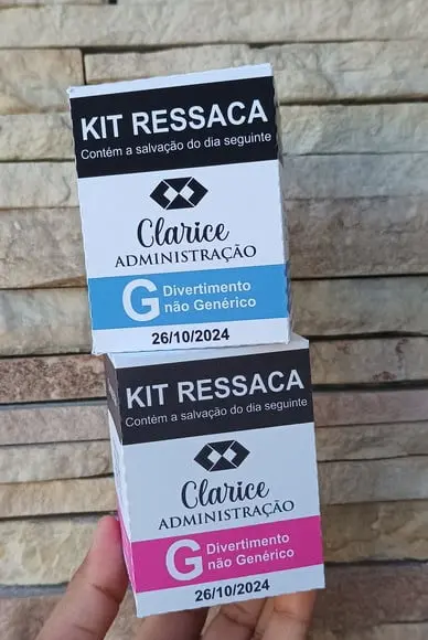 Arte Digital Caixa Kit Ressaca Formatura/casamento/festas