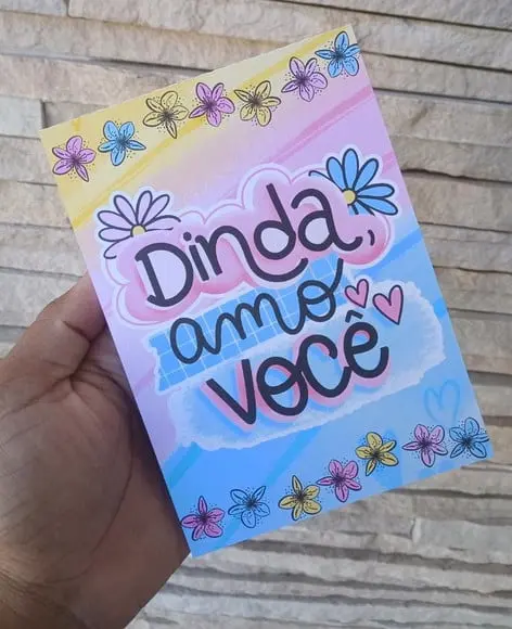 Bloco de Anotações - Dinda