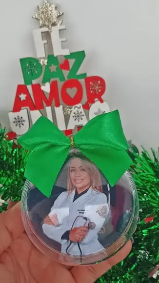 Bolas de Natal Personalizada Formatura - 4 Unidades
