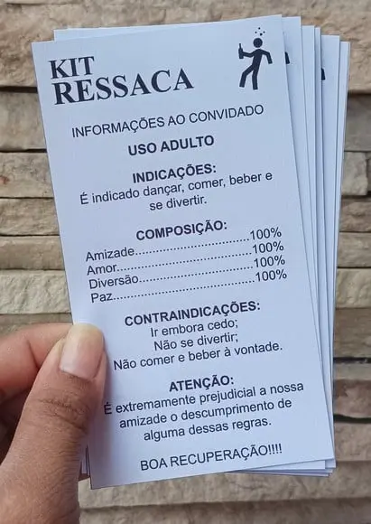 Bula Divertida p/ Kit Ressaca