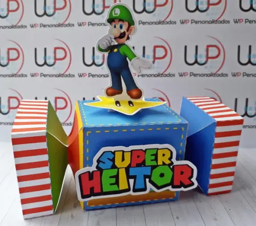 Caixa Bala 3d Luigi