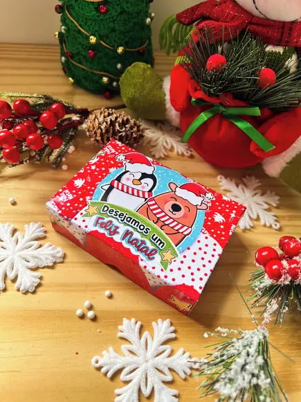 Caixa com Bombons - Natal
