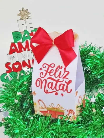 Caixa Bolsinha - Feliz Natal