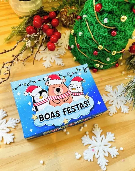 Caixa com Bombons - Natal