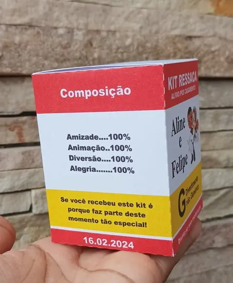 Caixa Kit Ressaca Casamento