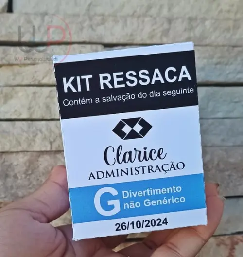 Caixa Kit Ressaca Formatura Administração
