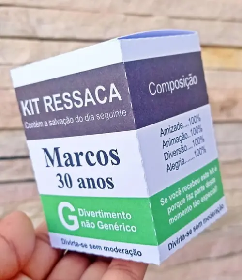 Caixa Kit Ressaca Personalizada