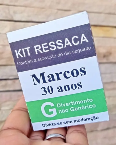 Caixa Kit Ressaca Personalizada