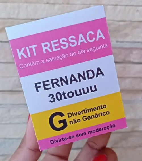 Caixa Kit Ressaca Personalizada