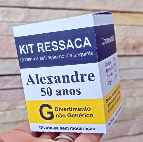 Caixa Kit Ressaca Personalizada