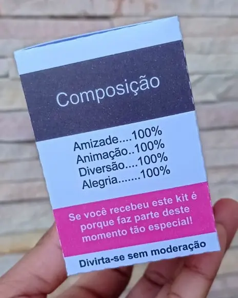 Caixa Kit Ressaca Personalizada Rosa