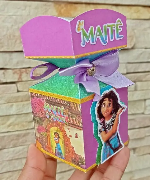 Caixa Meia Bala 3d Encanto