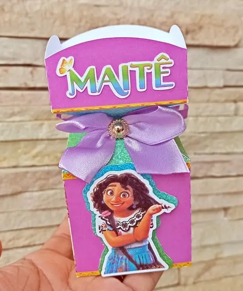 Caixa Meia Bala 3d Encanto