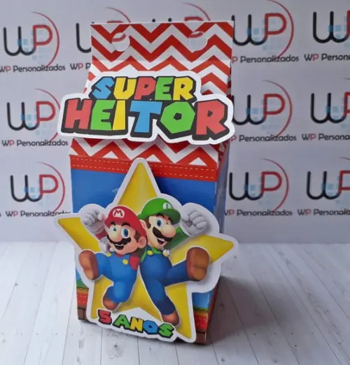 Caixa Milk 3d Super Mário