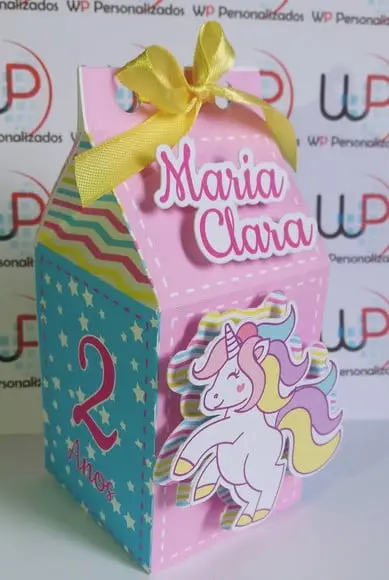 Caixa Milk 3d Unicórnio