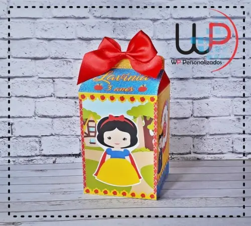 Caixa Milk Branca de Neve Cute