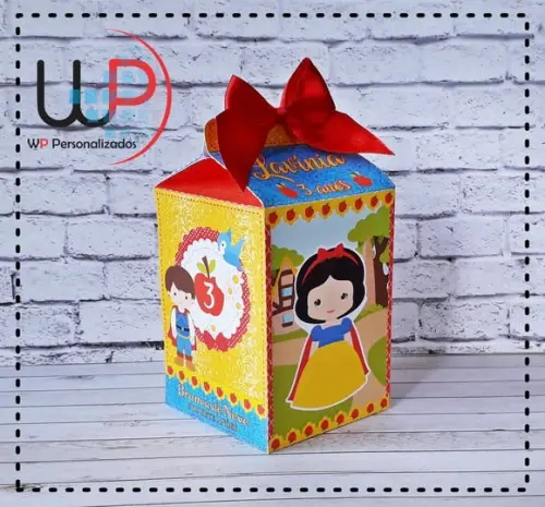 Caixa Milk Branca de Neve Cute