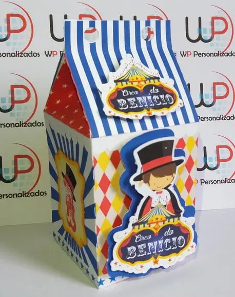 Caixa Milk Circo 3d