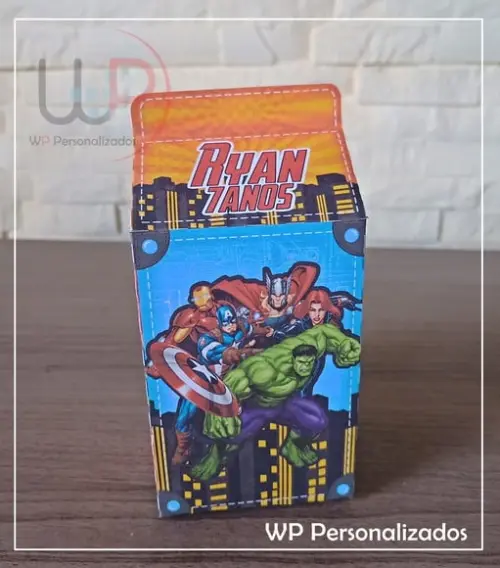 Caixa Milk Vingadores