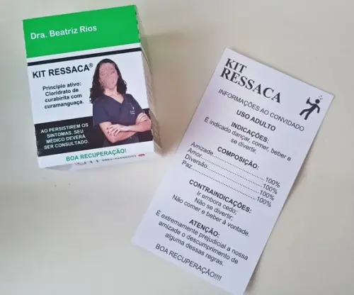Caixa p/ Kit Ressaca + Bula Divertida