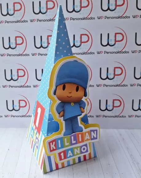 Caixa Pirâmide 3d Pocoyo