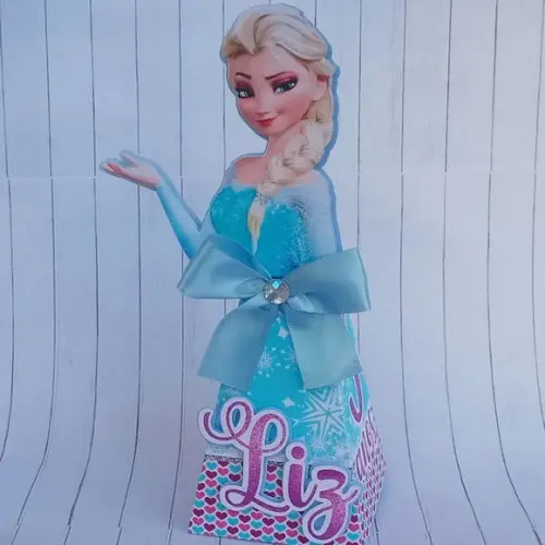 Caixa Pirâmide 3d Frozen