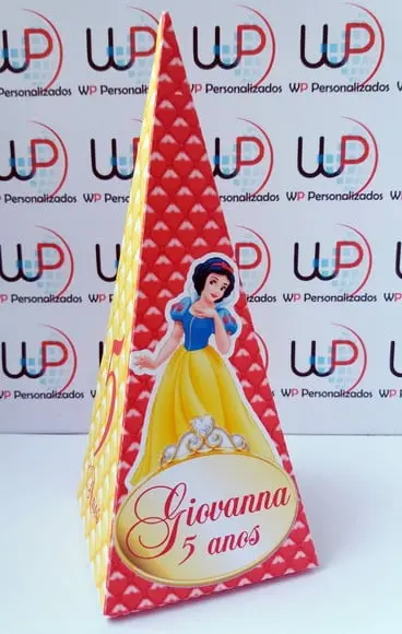 Caixa Pirâmide Branca de Neve