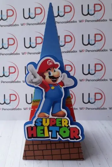 Caixa Pirâmide 3d Super Mário