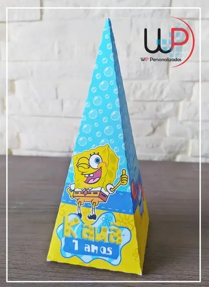 Caixa Pirâmide Bob Esponja