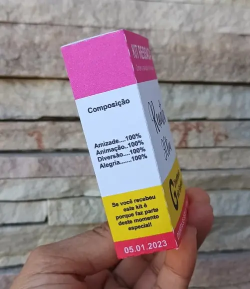 Caixinha p/ Kit Ressaca Personalizada - 10 Unidades