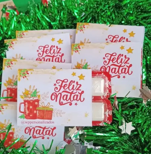 Chicletes Personalizados Natal - 10 Unidades
