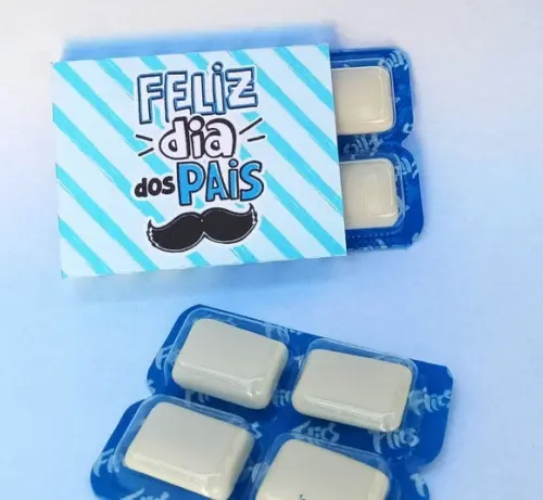 Chicletes Personalizados Dia dos Pais - 10 Unidades