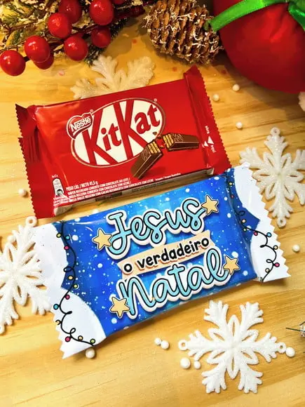 Kit Kat Personalizado - Natal