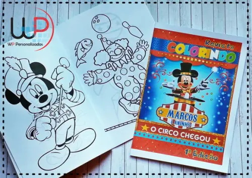 Livrinho de Colorir Circo do Mickey