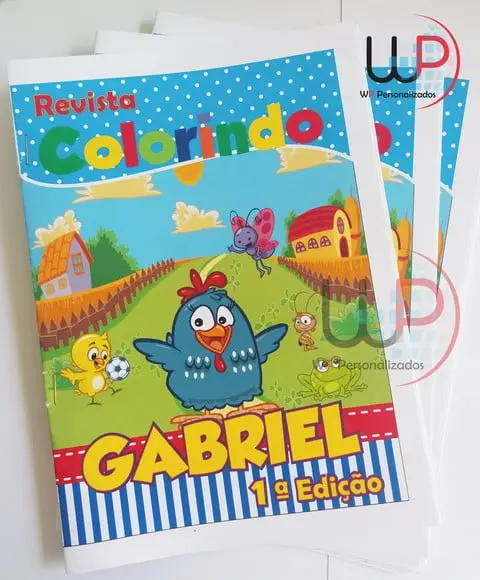 Livrinho de Colorir Galinha Pintadinha