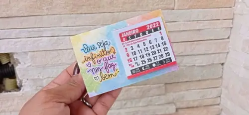 Mini Calendário de Mesa