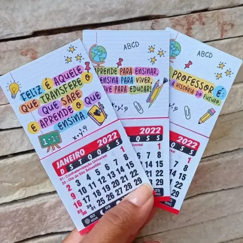 Mini Calendário Ímã - Volta Às Aulas