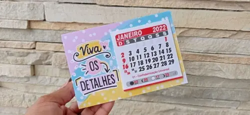 Mini Calendário de Mesa